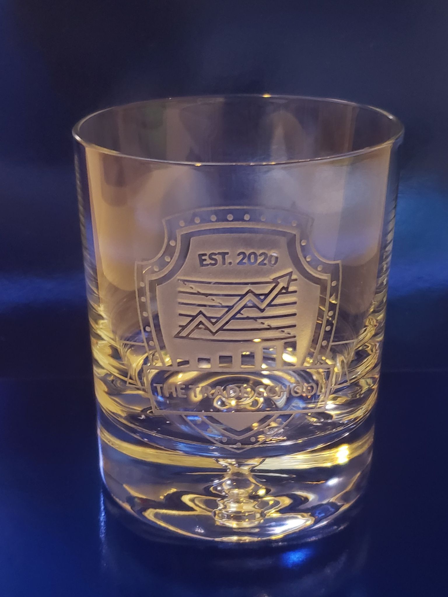 Engraved Whisky Glass – The Trade School
